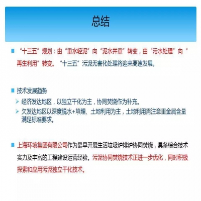 PPT干貨 | 污泥干化焚燒技術現狀及發(fā)展